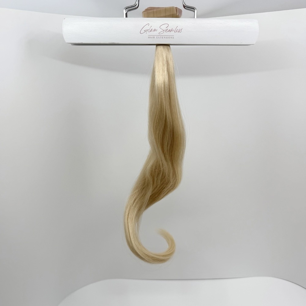 Glam Seamless 22" Tape In Hair Extension Beach Blonde #613 20 Pack NEW!